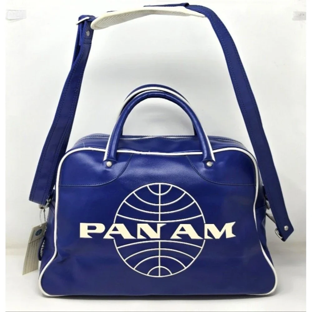PAN AM Airlines Orion Blue Weekender Shoulder Bag Carry-On Duffel Travel NWOT